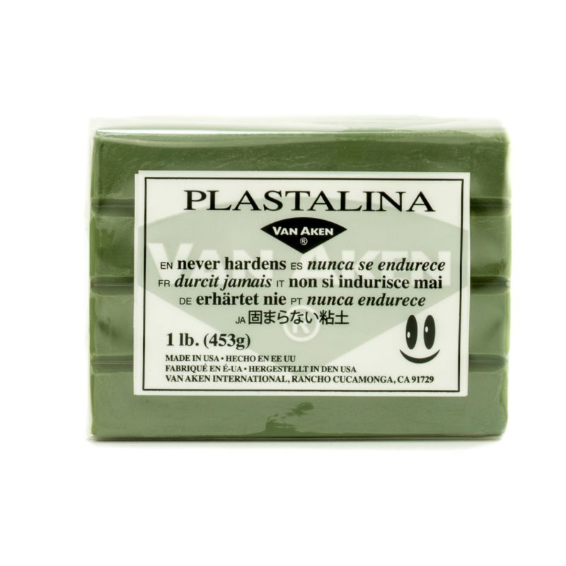 Van Aken Plastalina Modelling Clay Gray-Green 453g