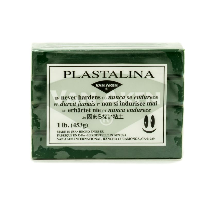 Van Aken Plastalina Modelling Clay Dark Green 453g