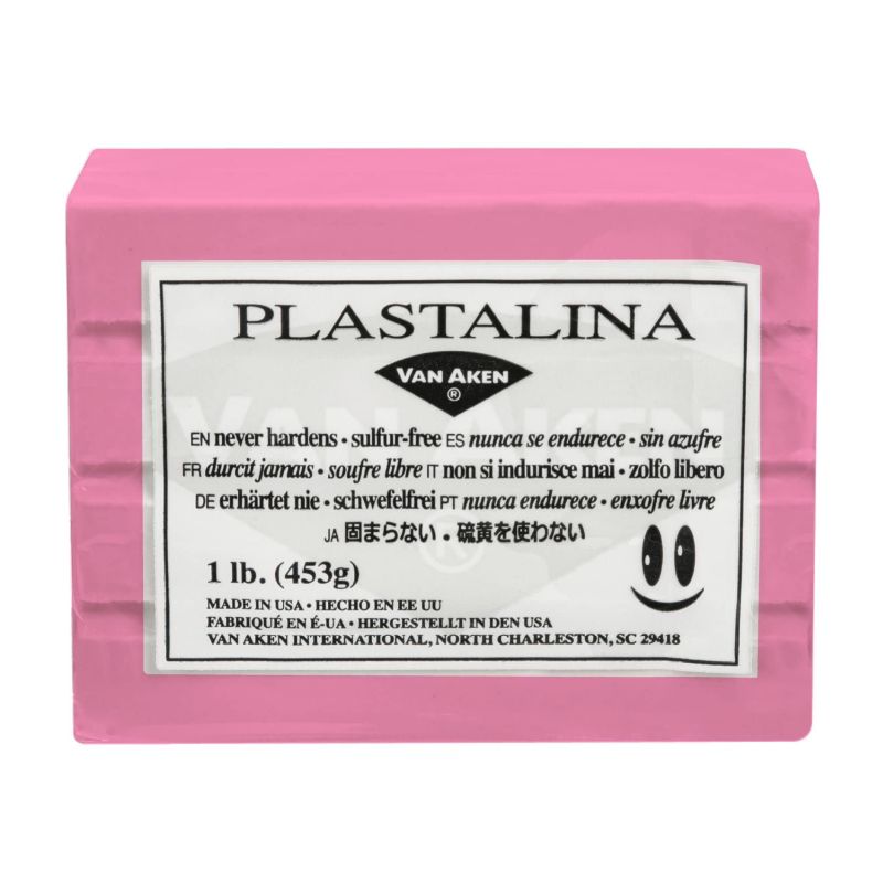 Van Aken Plastalina Modelling Clay Pastel Pink 453g