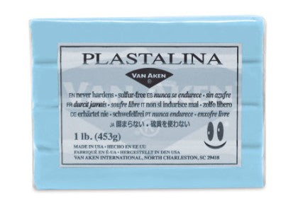 Van Aken Plastalina Modelling Clay Pastel Blue 453g