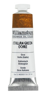 Williamsburg Oil Paint Italian Green Ochre 37ml