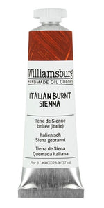 Williamsburg Oil Paint Italian Burnt Sienna 37ml