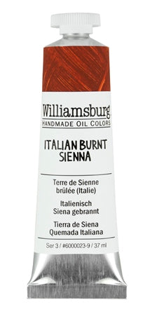 Williamsburg Oil Paint Italian Burnt Sienna 37ml