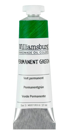 Williamsburg Oil Paint Permanent Green 37ml