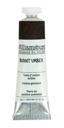 Williamsburg Oil Paint Burnt Umber 37ml