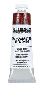 Williamsburg Oil Paint Transparent Red Iron Oxide 37ml