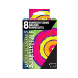 WILLIAMSBURG OIL PAINT FLUORESCENT COLOR SET 8 X 22ML
