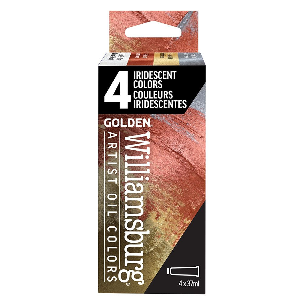 WILLIAMSBURG OIL PAINT IRIDESCENT COLOR SET 4 X 37ML
