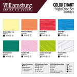 WILLIAMSBURG OIL PAINT BRIGHT COLOR SET 7 X 22ML + WHITE