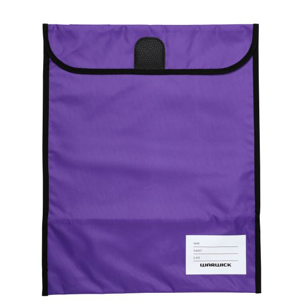 Warwick Homework Bag Fluoro Purple A3+