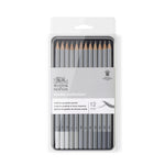 WINSOR & NEWTON STUDIO COLLECTION GRAPHITE PENCIL MEDIUM TIN SET 12