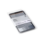 WINSOR & NEWTON STUDIO COLLECTION GRAPHITE PENCIL MEDIUM TIN SET 12