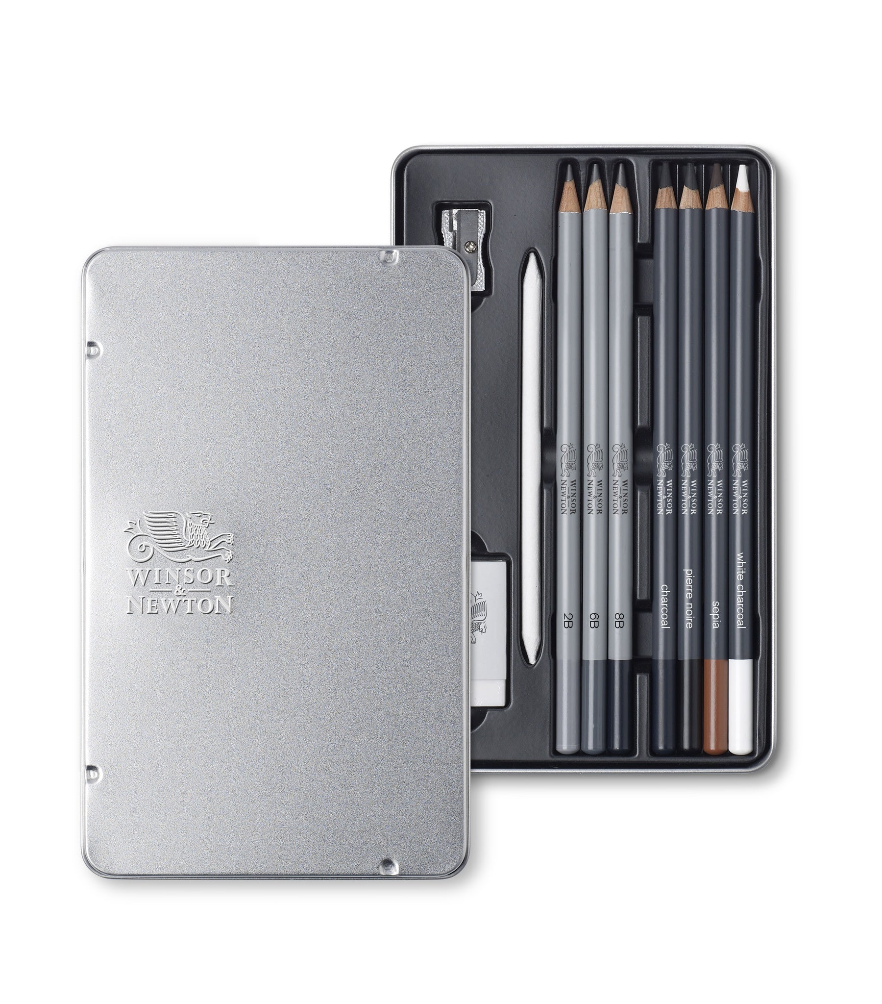 WINSOR & NEWTON STUDIO COLLECTION SKETCHING PENCIL TIN SET 10