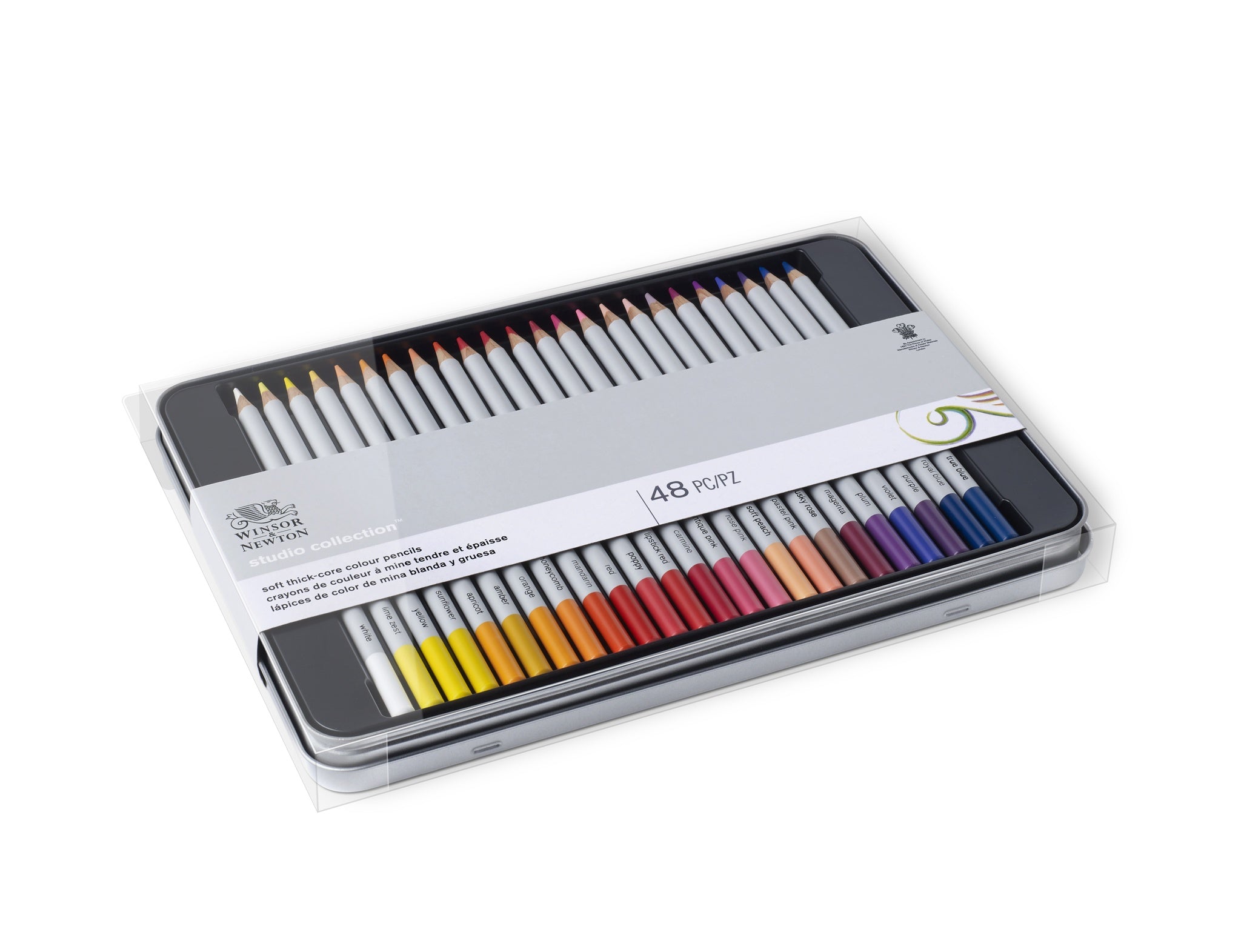 WINSOR & NEWTON STUDIO COLLECTION COLOURED PENCIL TIN SET 48
