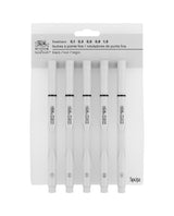 WINSOR & NEWTON PIGMENT FINELINER PEN BLACK SET 5