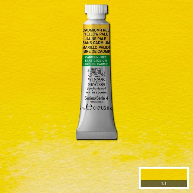WINSOR & NEWTON PROFESSIONAL WATERCOLOUR PAINT S4 CADMIUM FREE YELLOW PALE