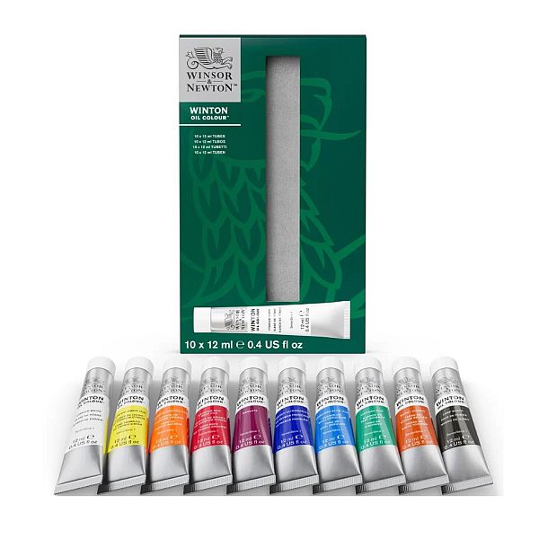 Winsor & Newton Winton Oil Paint 12ml Tubes Set 10 SET