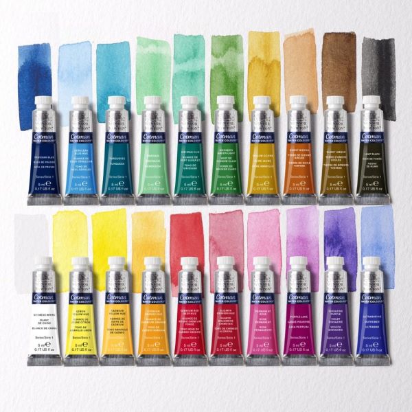 Winsor & Newton Cotman Watercolour Paint 5ml Tube Set 20 SET