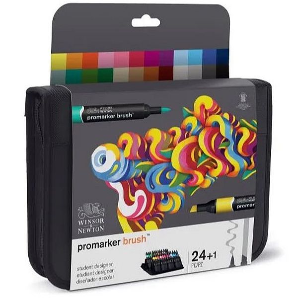 Winsor & Newton Promarker Brush Set 24+1
