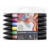 WINSOR & NEWTON PROMARKER WATERCOLOUR FLORAL TONES SET 6