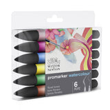 WINSOR & NEWTON PROMARKER WATERCOLOUR FLORAL TONES SET 6