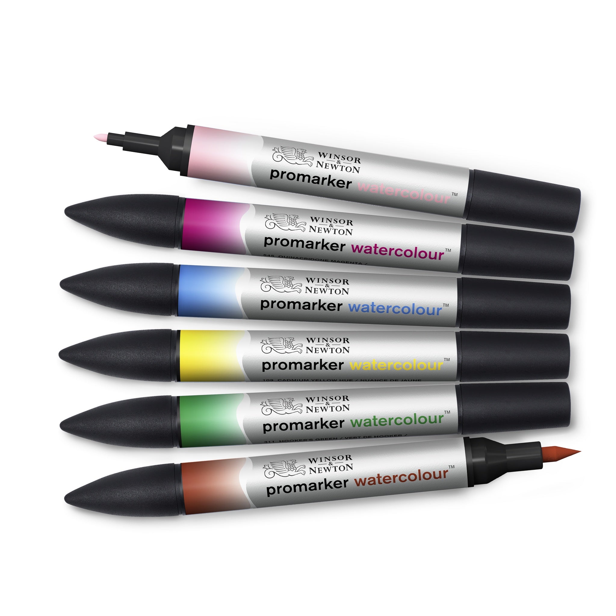 WINSOR & NEWTON PROMARKER WATERCOLOUR FLORAL TONES SET 6