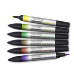 WINSOR & NEWTON PROMARKER WATERCOLOUR FOLIAGE TONES SET 6