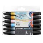 WINSOR & NEWTON PROMARKER WATERCOLOUR SKYSCAPE TONES SET 6