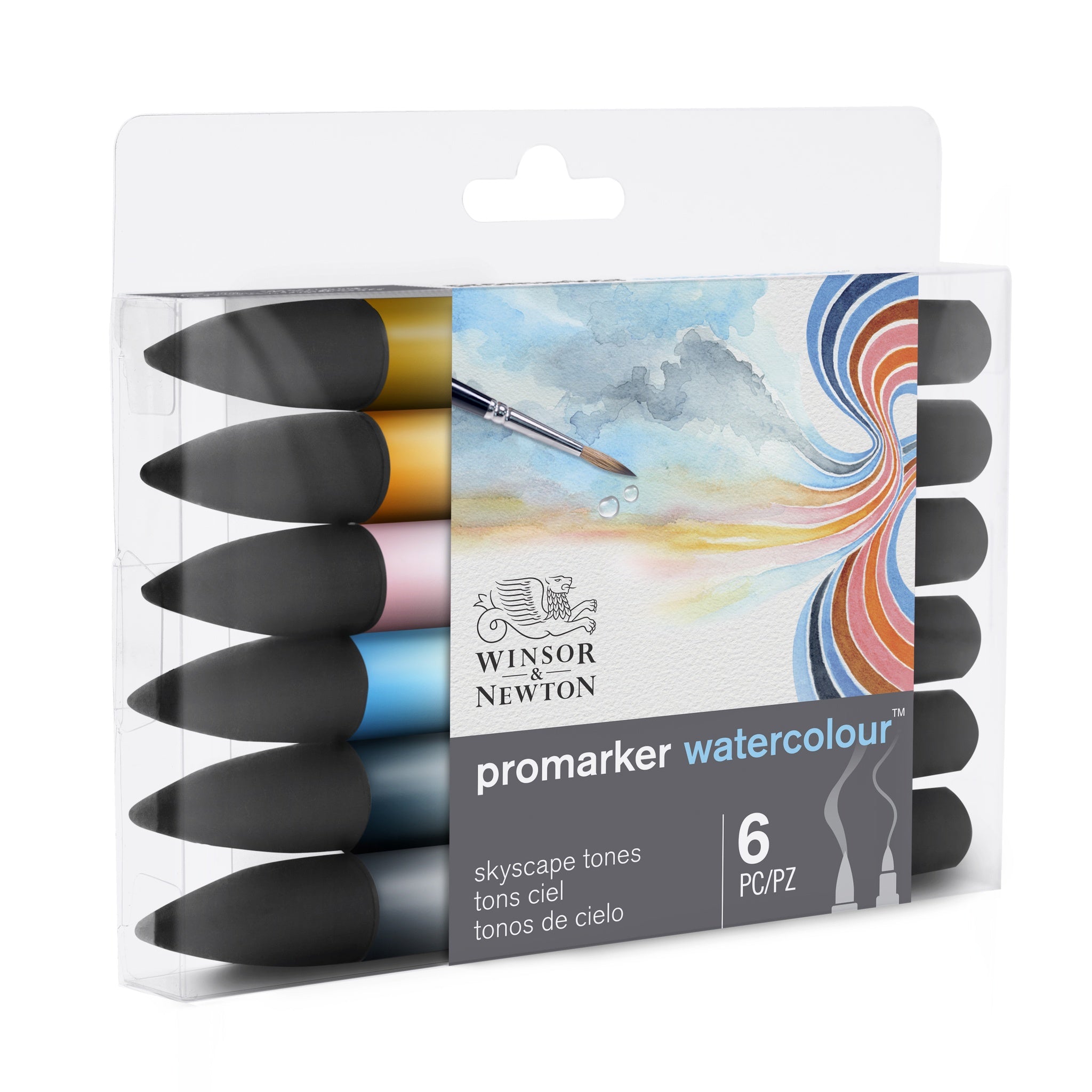 WINSOR & NEWTON PROMARKER WATERCOLOUR SKYSCAPE TONES SET 6