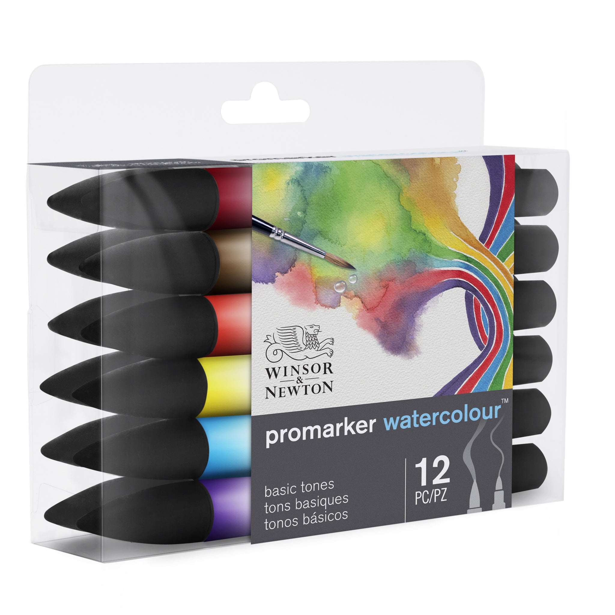 WINSOR & NEWTON PROMARKER WATERCOLOUR BASIC TONES SET 12