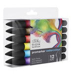 WINSOR & NEWTON PROMARKER WATERCOLOUR BASIC TONES SET 12