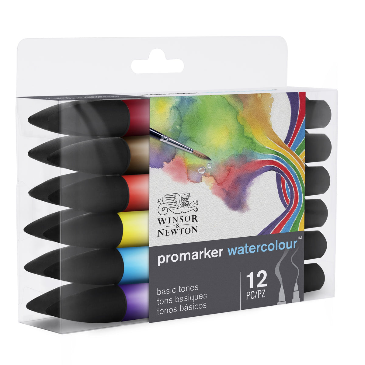 WINSOR & NEWTON PROMARKER WATERCOLOUR BASIC TONES SET 12