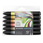 WINSOR & NEWTON PROMARKER WATERCOLOUR LANDSCAPE TONES SET 12