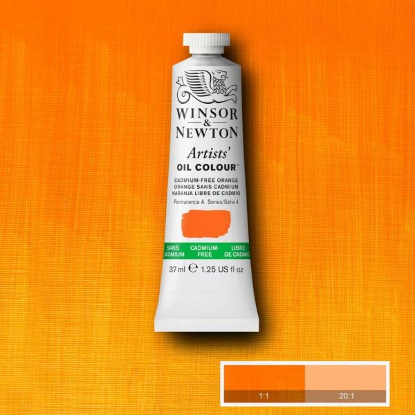 Winsor & Newton Artists Oil Paint Cadmium Free Orange S4 37ml