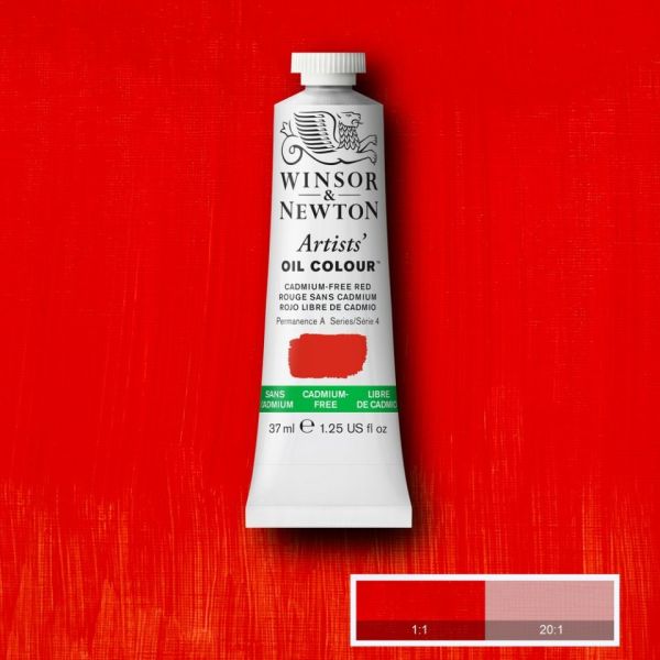 Winsor & Newton Artists Oil Paint Cadmium Free Red S4 37ml