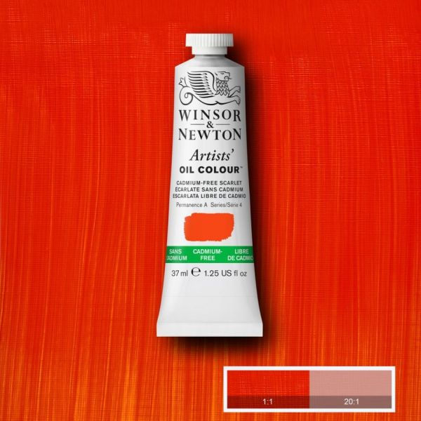 Winsor & Newton Artists Oil Paint Cadmium Free Scarlet S4 37ml