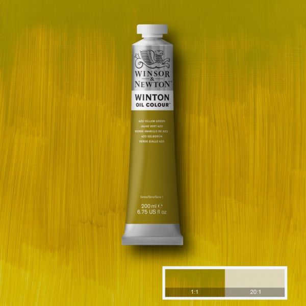 Winsor & Newton Winton Oil Paint Azo Yellow Green 200ml