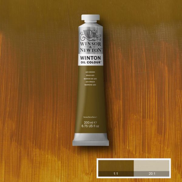 Winsor & Newton Winton Oil Paint Azo Brown 200ml