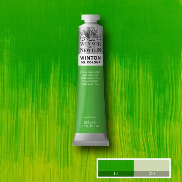 Winsor & Newton Winton Oil Paint Phthalo Yellow Green 200ml