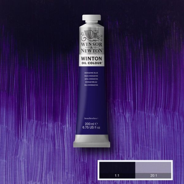 Winsor & Newton Winton Oil Paint Dioxazine Blue 200ml