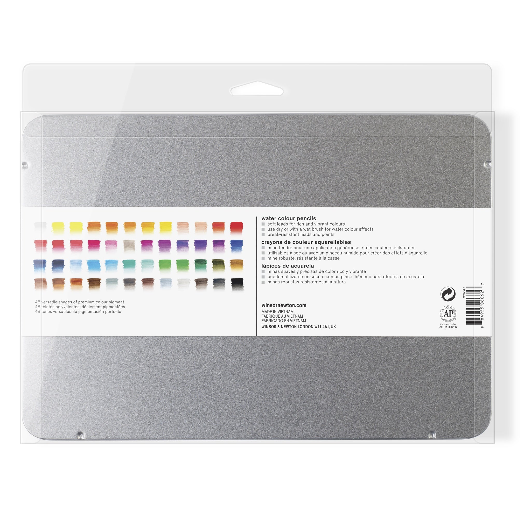 WINSOR & NEWTON STUDIO COLLECTION WATERCOLOUR PENCIL TIN SET 48