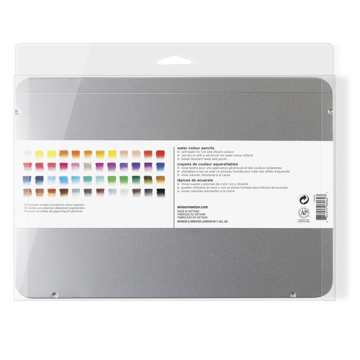 WINSOR & NEWTON STUDIO COLLECTION WATERCOLOUR PENCIL TIN SET 48