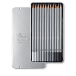 WINSOR & NEWTON STUDIO COLLECTION GRAPHITE PENCIL SOFT TIN SET 12