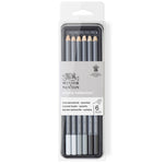 WINSOR & NEWTON STUDIO COLLECTION CHARCOAL PENCIL TIN SET 6