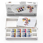 Winsor & Newton Cotman Watercolour Paint Portrait Pocket 1/2 Pan Set 9 SET