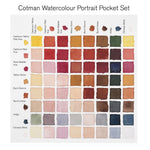 Winsor & Newton Cotman Watercolour Paint Portrait Pocket 1/2 Pan Set 9 SET