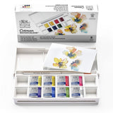 Winsor & Newton Cotman Watercolour Paint Floral Pocket 1/2 Pan Set 9 SET