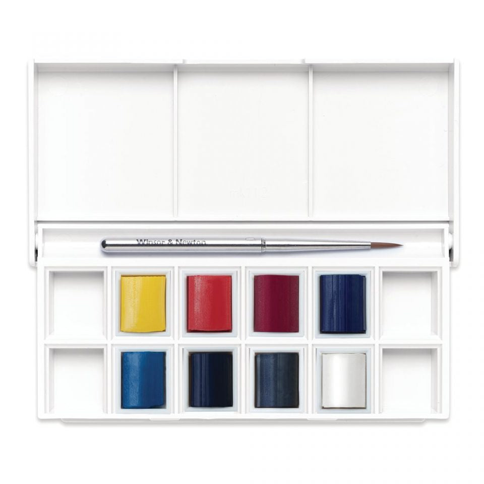 Winsor & Newton Cotman Watercolour Paint Skyscape Pocket 1/2 Pan Set 9 SET