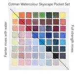 Winsor & Newton Cotman Watercolour Paint Skyscape Pocket 1/2 Pan Set 9 SET