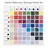 Winsor & Newton Cotman Watercolour Paint Skyscape Pocket 1/2 Pan Set 9 SET